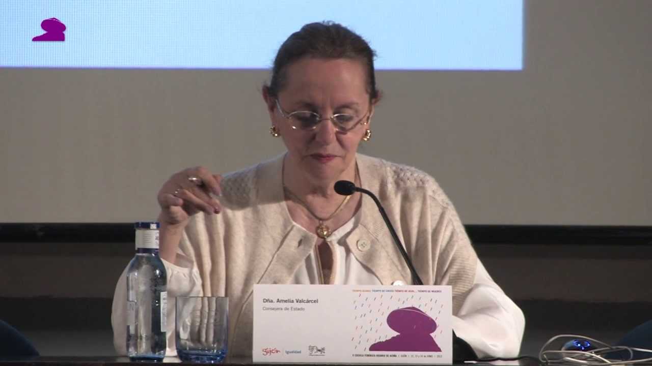 Conferencia Amelia Valcárcel en X Escuela Feminista Rosario Acuña