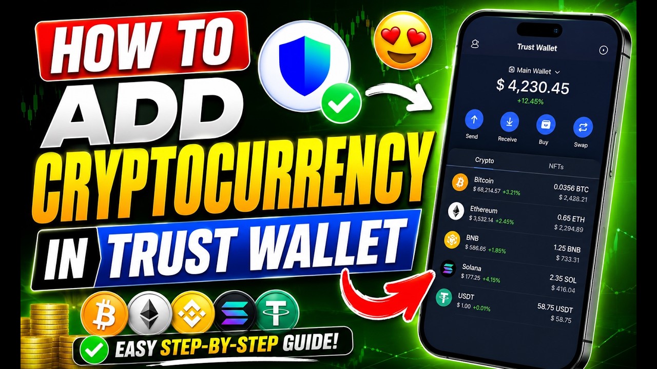 How To Add Cryptocurrency In Trust Wallet (2026 Guide) 🚀