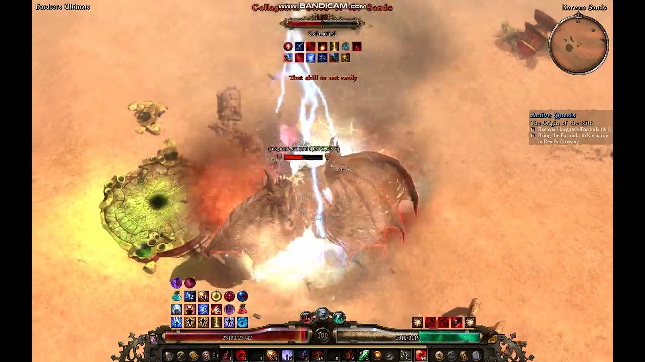 Grim Dawn 1.2 Hardcore EoR Archon Callagadra kill