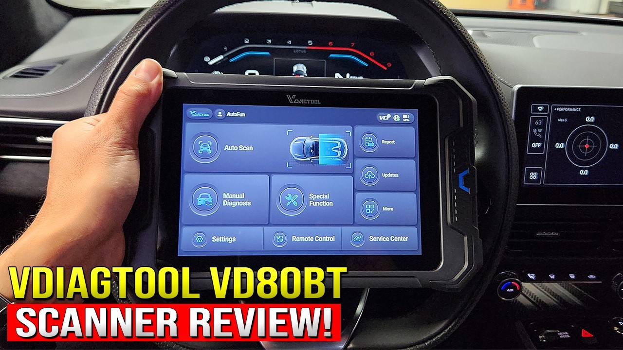 Vdiagtool VD80BT Lite Bidirectional OBD2 Scanner Review