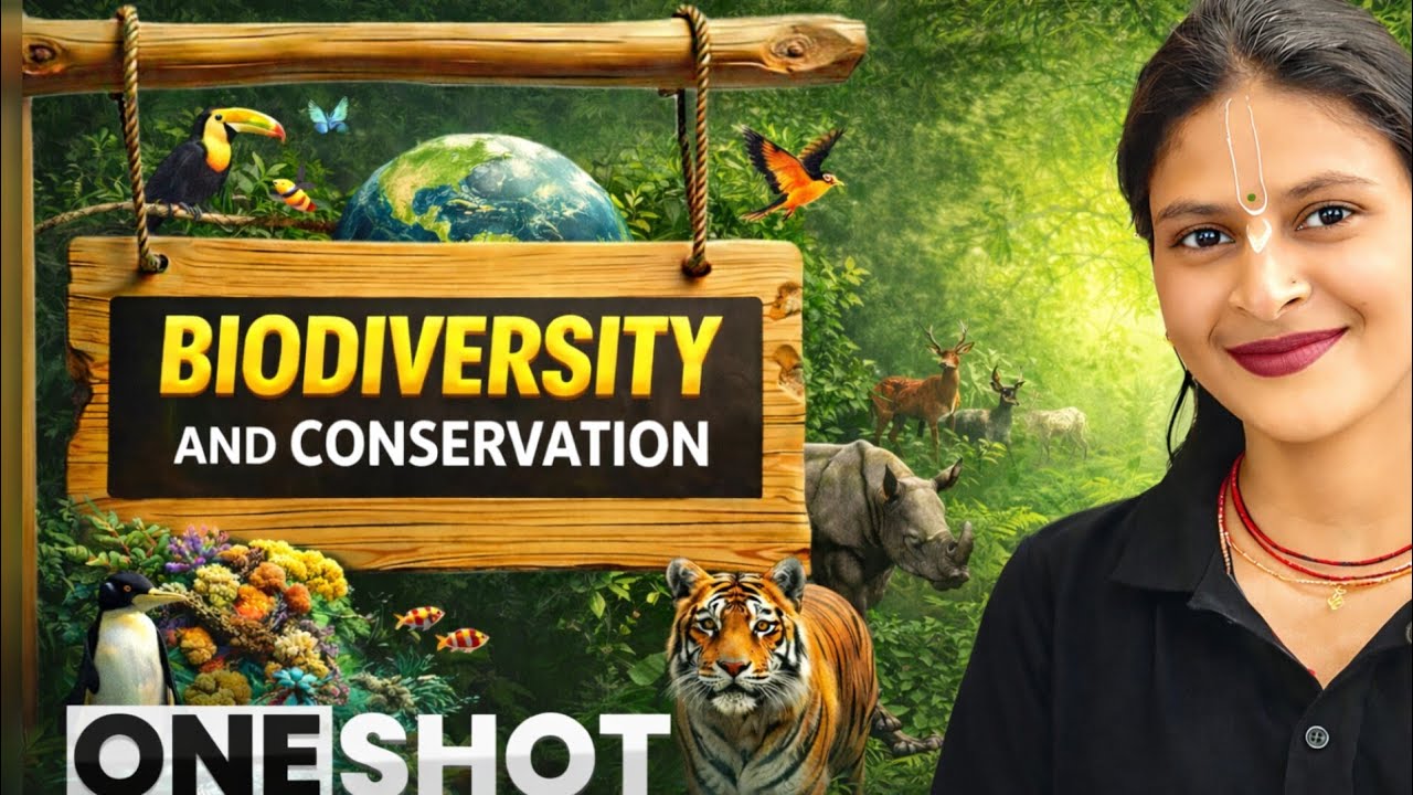 Biodiversity & Conservation Class 12 Biology | PYQ, Assertion Reason, Diagrams | CBSE 2025-26