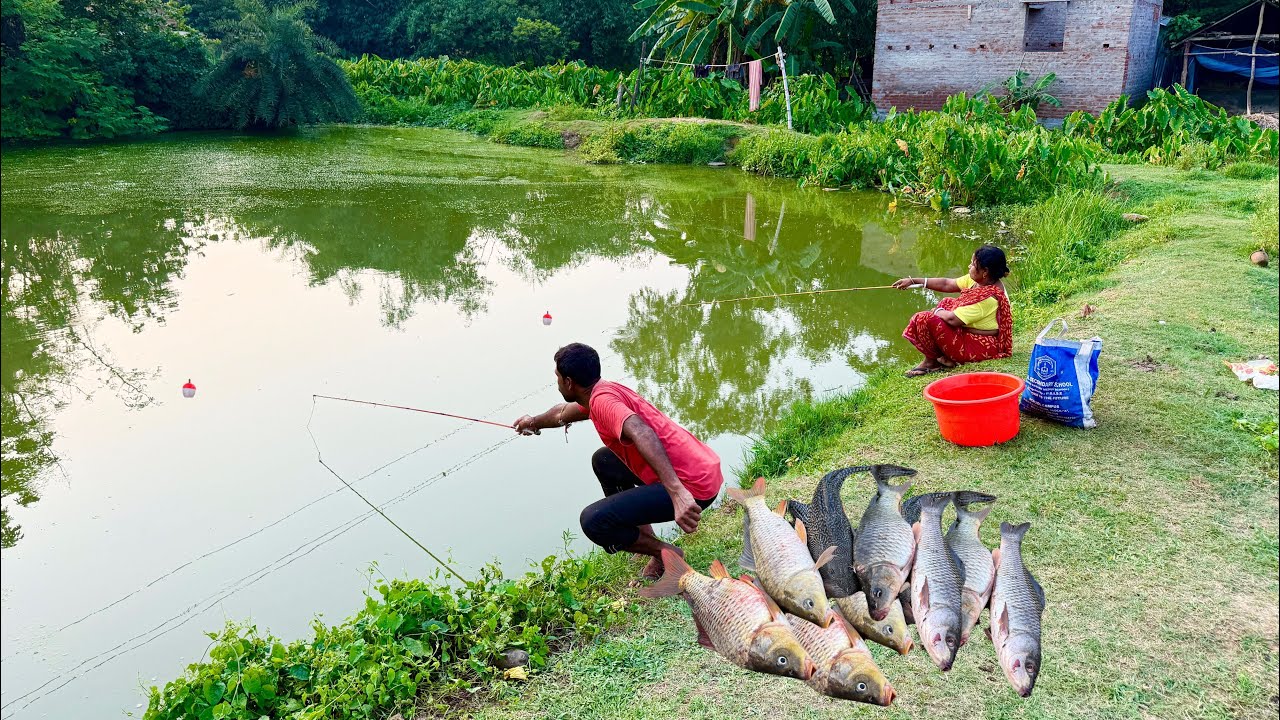 Fishing Video || We should learn all the fishing techniques from our grandfather & grandmother