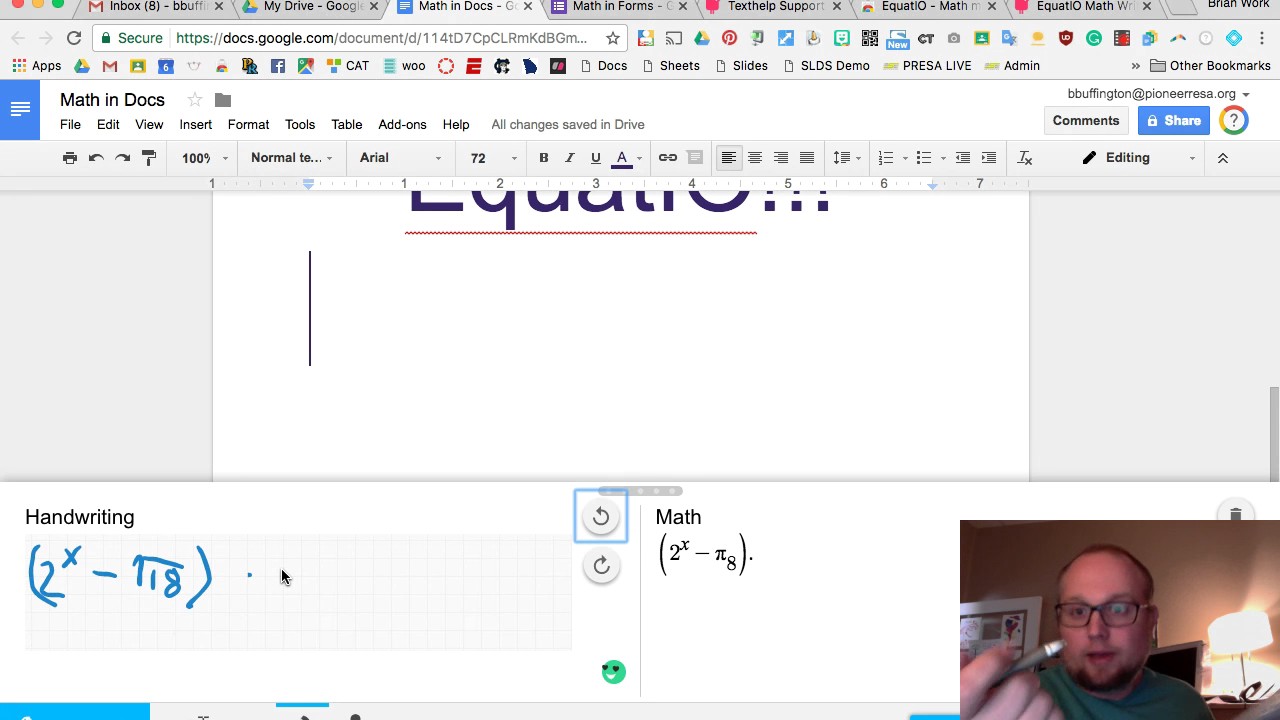 EquatIO, The New SIMPLE Way to Write Equations