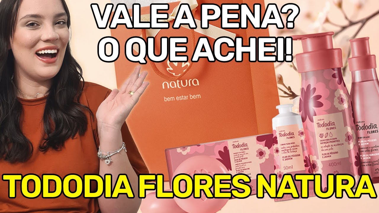 TODODIA FLORES FLOR DE PÊSSEGO E JASMIM NATURA