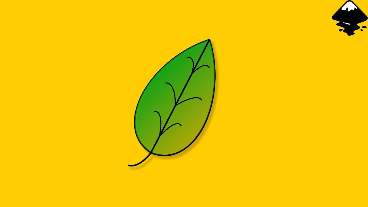 Создайте иконку листа в Inkscape.