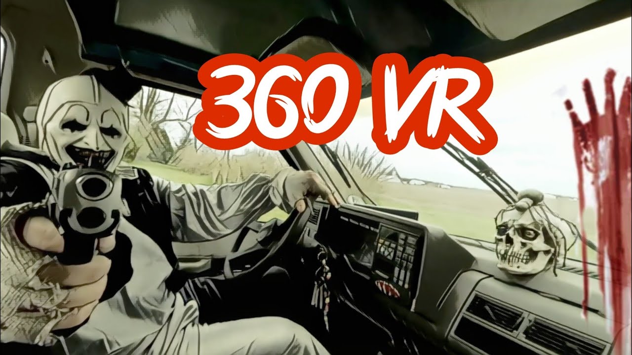 TERROR 360  ( CREEPY ART THE CLOWN )  #vr.  VR HORROR EXPERIENCE 👻 360 video