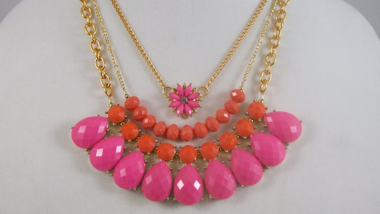 How to Make Quick & Easy Layered Statement Necklaces - Short Version