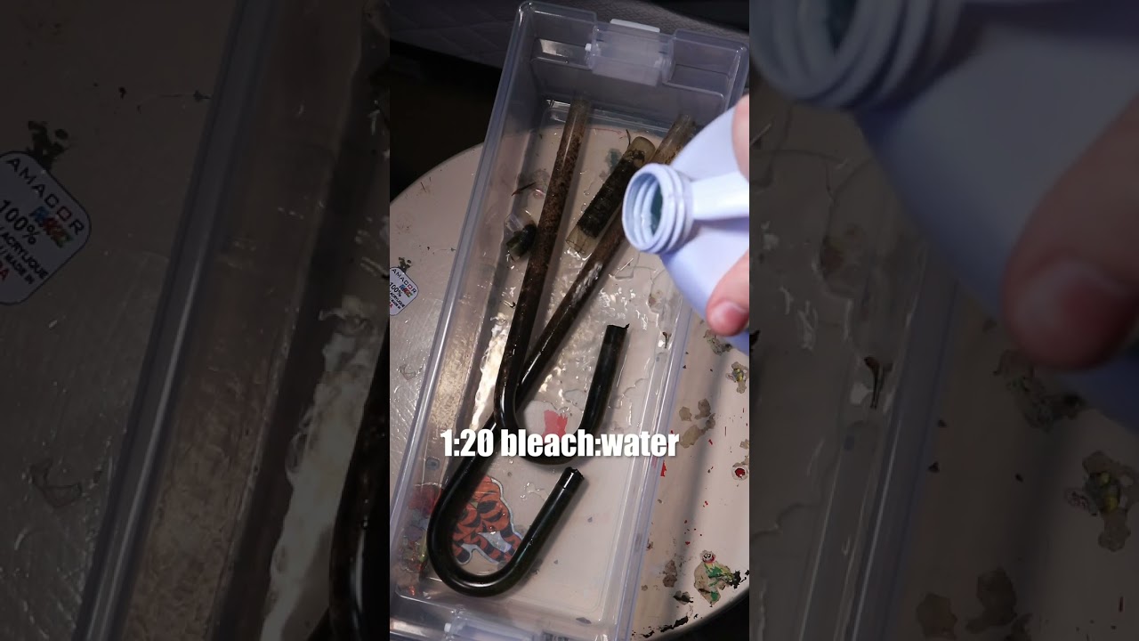 How to clean aquarium filter pipes