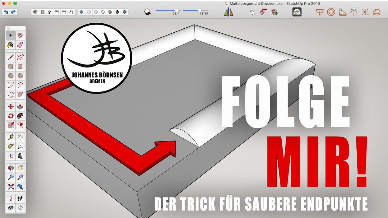 Der Trick mit dem Follow-Me-Werkzeug | Sketchup für Holzwerker