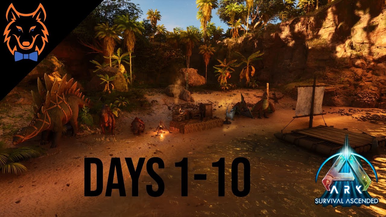 Surviving 100 Days in Hardcore Ark: Survival Ascended (The Island)