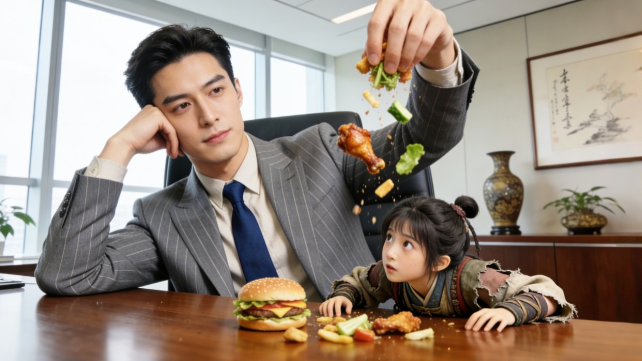 ¿Princesa olvidada pide comida y cae del cielo? Un CEO del siglo XXI la alimenta desde otro tiempo