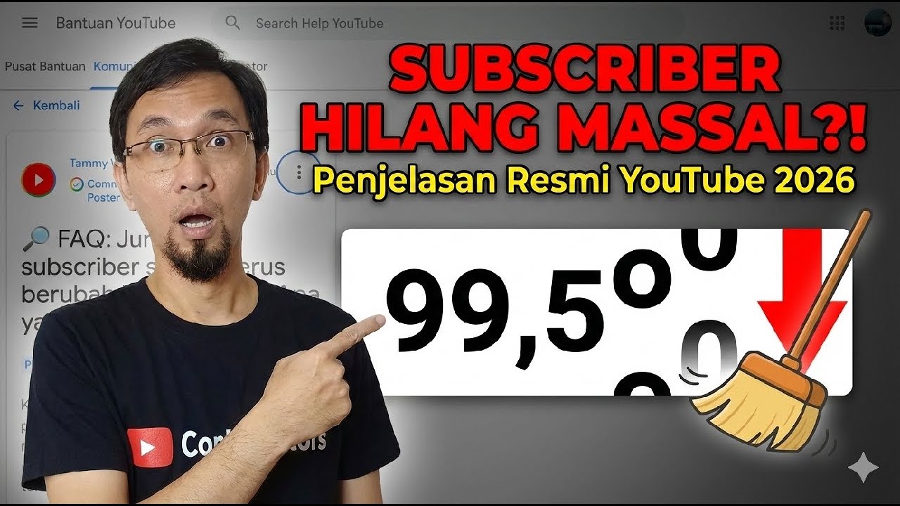 Subscriber Hilang Tiba-tiba? Ini Penjelasan Resmi YouTube! 📉💎