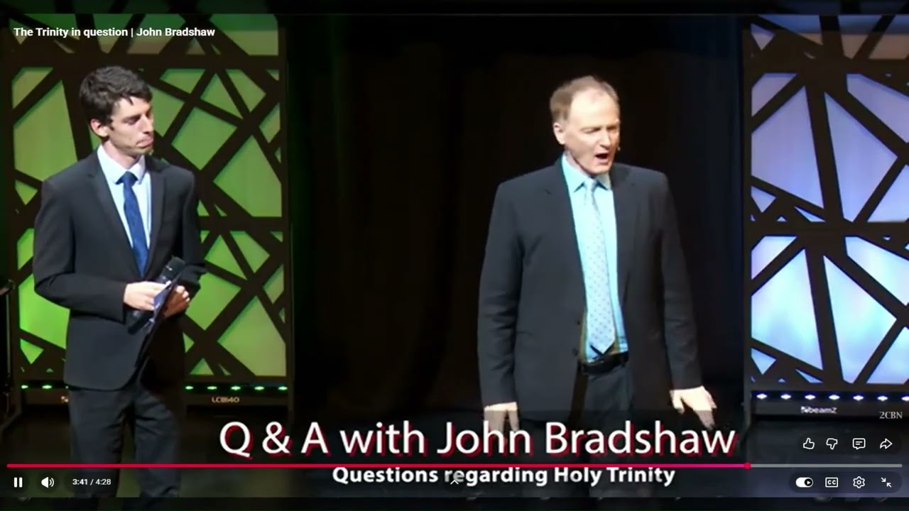 John Bradshaw Answers Question Regarding the Trinity