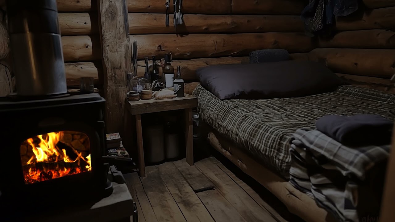 Fireplace & Storm Sounds | Cozy Winds for Deep Relaxation