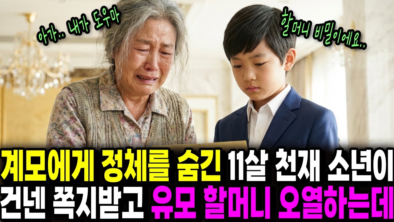 계모에게 정체를 숨긴 11살 천재 소년이 건넨 쪽지받고 유모 할머니 오열하는데ㅣ사연 드라마ㅣ 오디오북ㅣ 노후사연ㅣ감동사연ㅣ시니어 사연ㅣ 참교육 사이다
