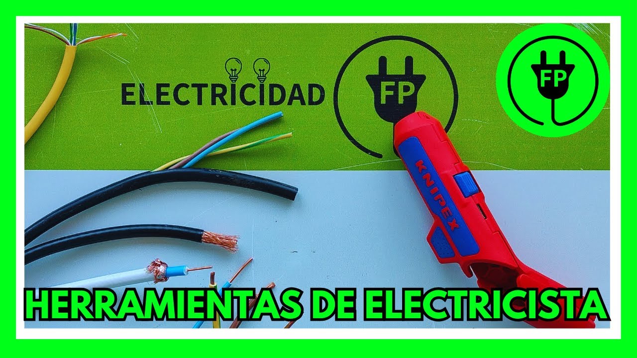 Herramientas de electricista. Pelacables universal ergonómico
