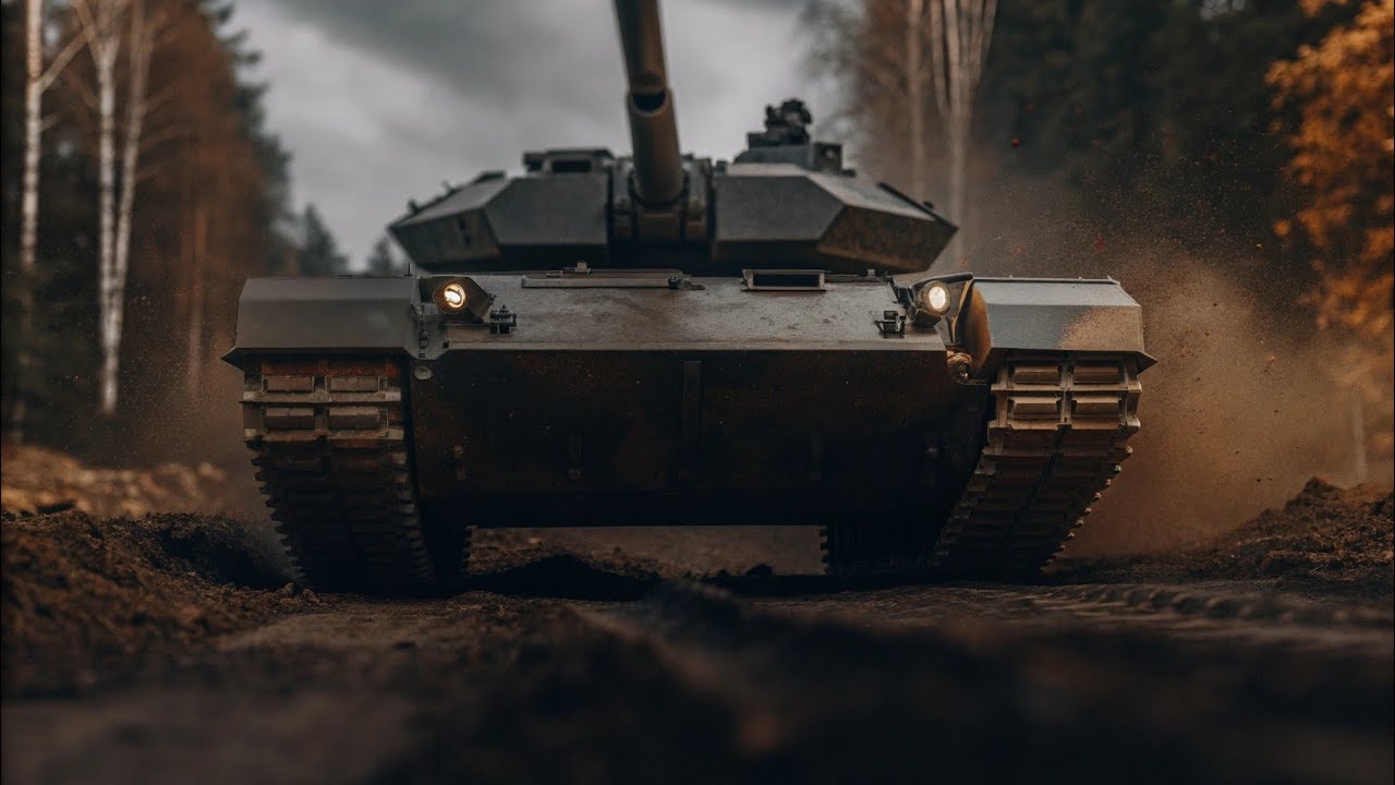Современный основной боевой танк — реалистичный вид