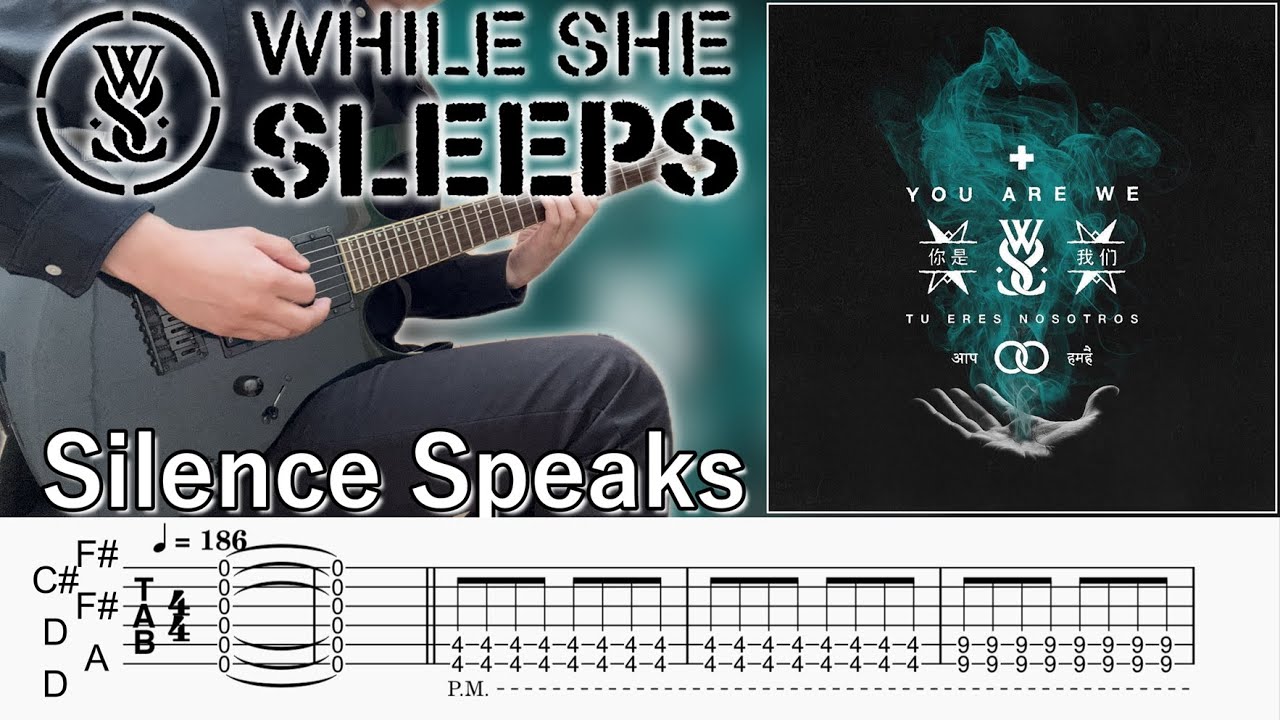 Silence Speaks / While She Sleeps (screen TAB | Guitar cover)