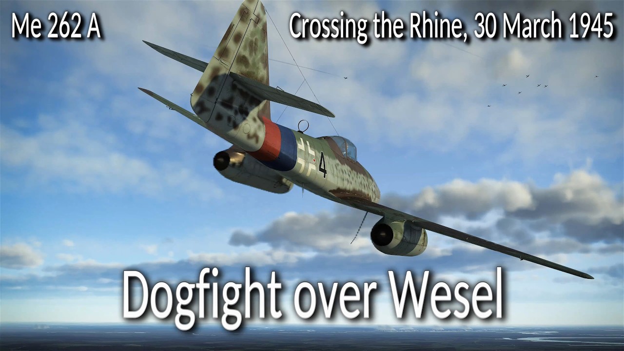 Me 262 vs. P-51s and P-47s: 6 Victories in Dogfight over Wesel | Cinematic WW2 Air Combat Missions