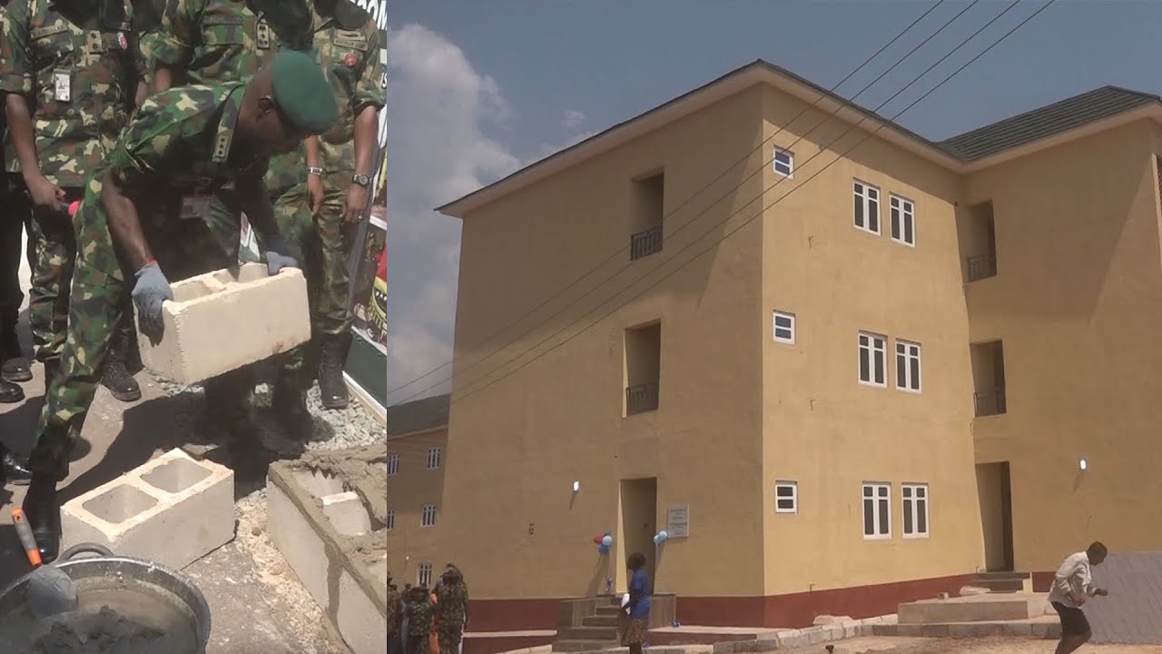 Enugu 82 Div. Wears New Looks As COAS Commissions Various Projects, Gives House Keys To Personnel