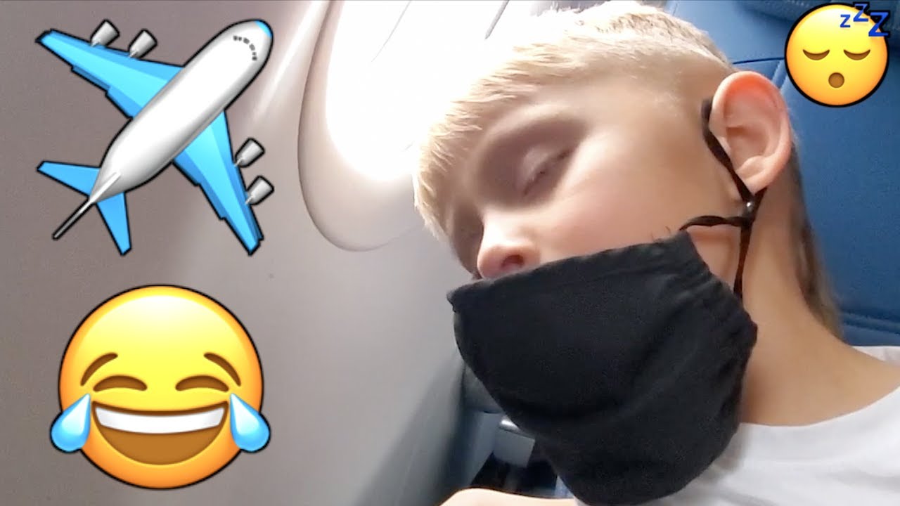 KID CAN'T STAY AWAKE ON PLANE TAKE OFF! HILARIOUS!!! 😂✈️