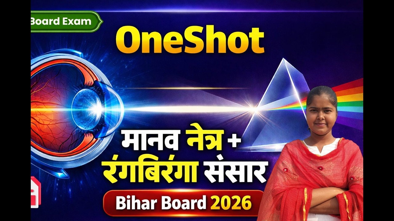 कक्षा 10 विज्ञान | मानव नेत्र एवं रंगबिरंगा संसार One Shot | Bihar Board 2026