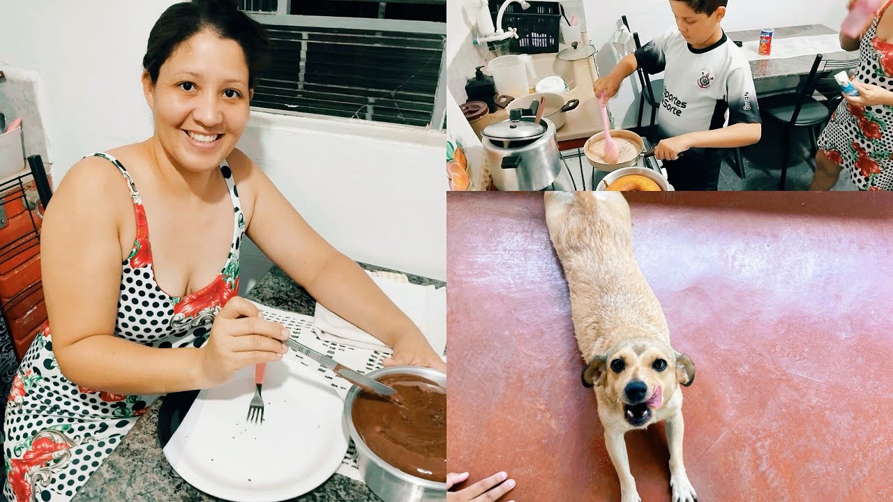 FIZ BOLO SIMPLES MAS NO FINAL NAO DEU CERTO // ROTINA DA NOITE// A BELINHA FEZ A NOSSA SEGURANÇA 😂