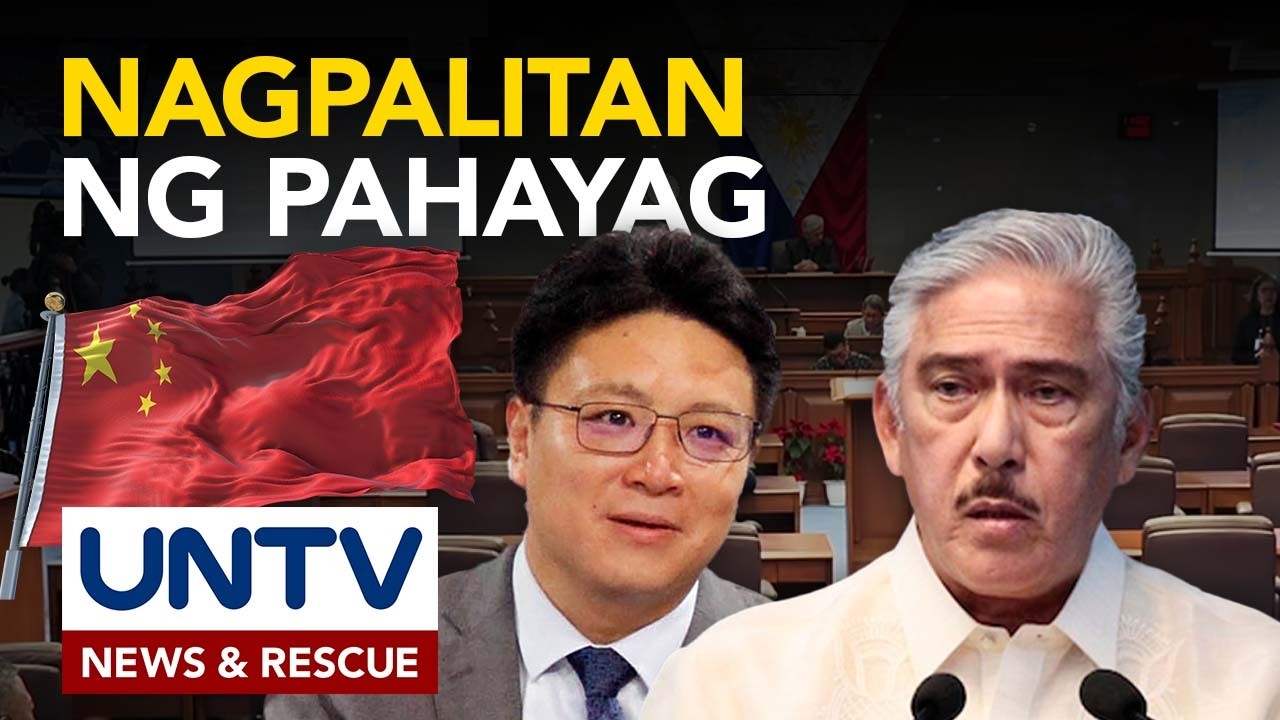 Chinese Embassy Spox Ji Lingpeng at Senate Pres. Tito Sotto, nagpalitan ng pahayag