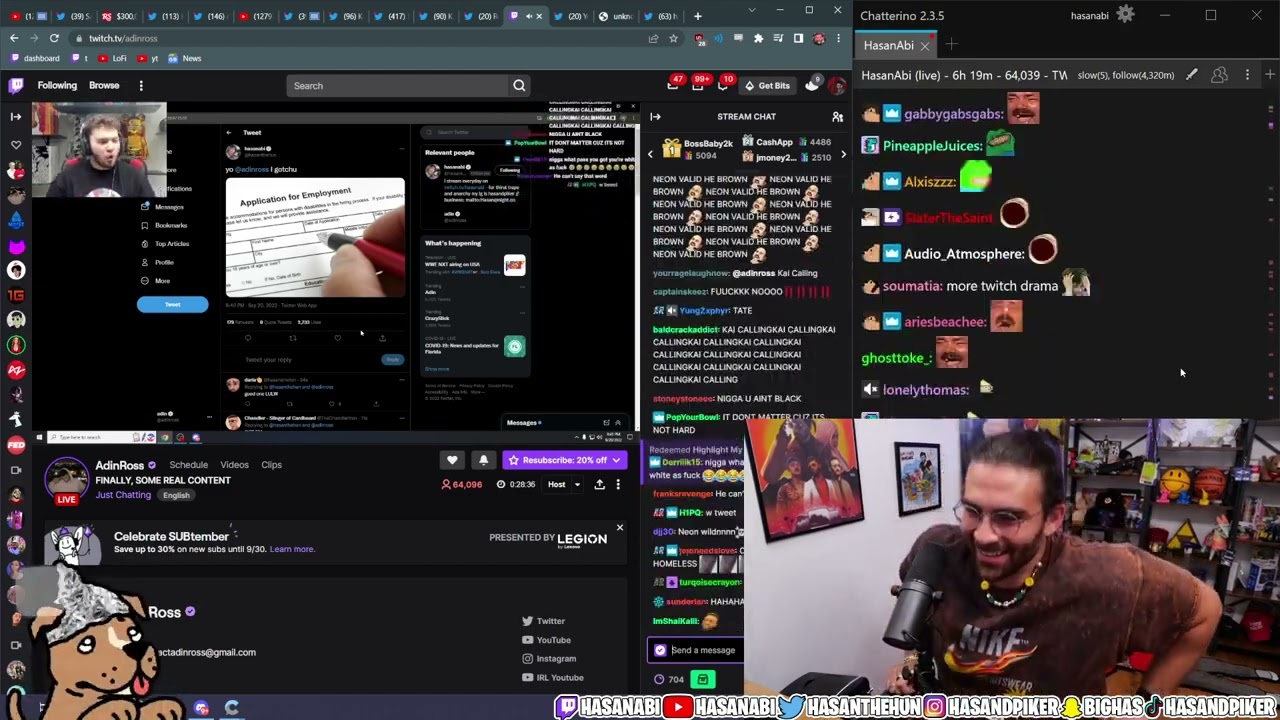 Hasan Trolls Adin