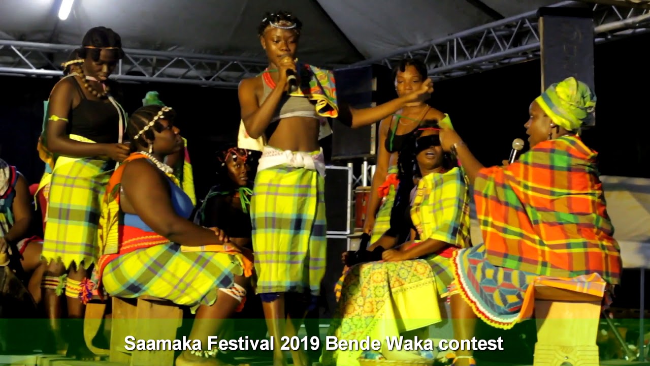 Opening Saamaka Festival Bende Waka contest 2019