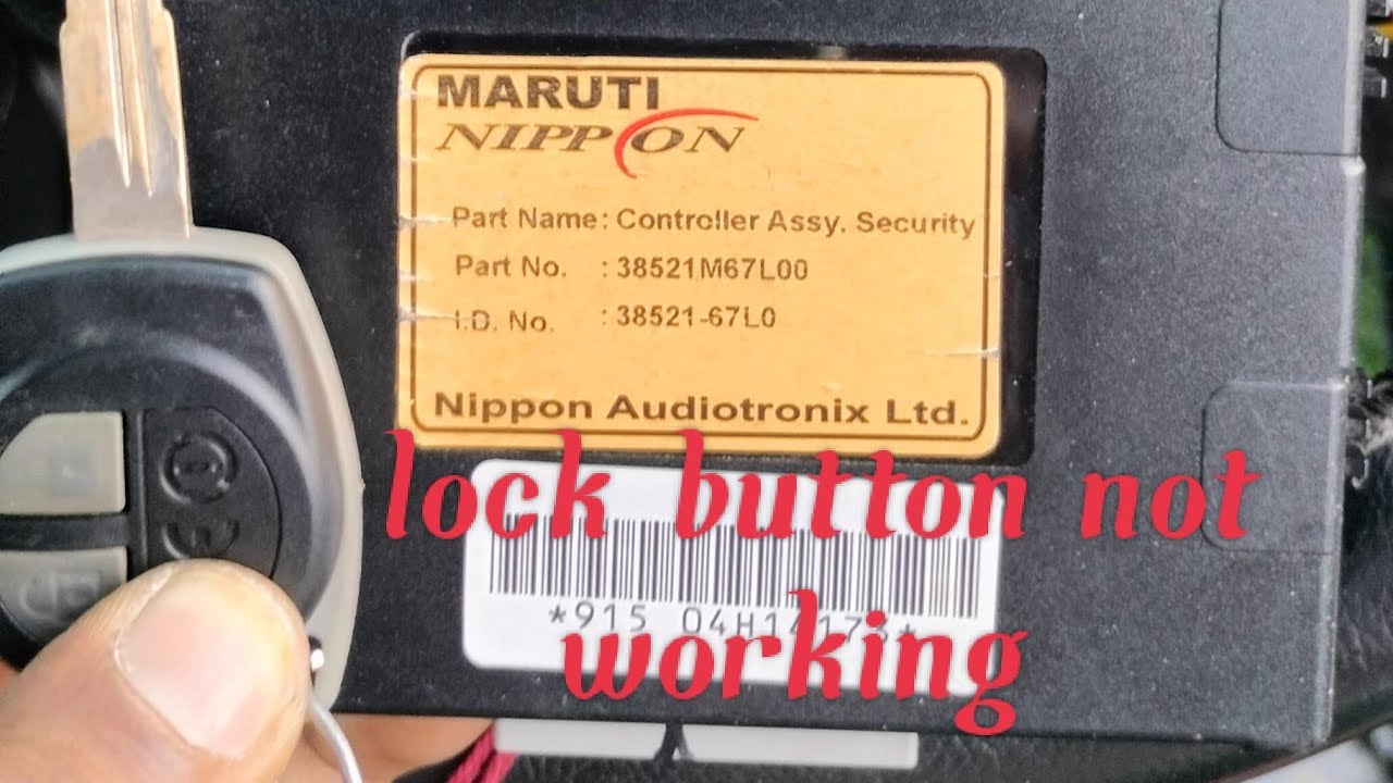 WagonR eastern gire central locking remote ka 🔒 button not working