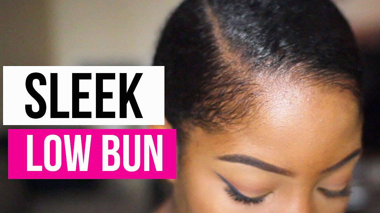 How to : Chignon bas plaqué sur cheveux crépus