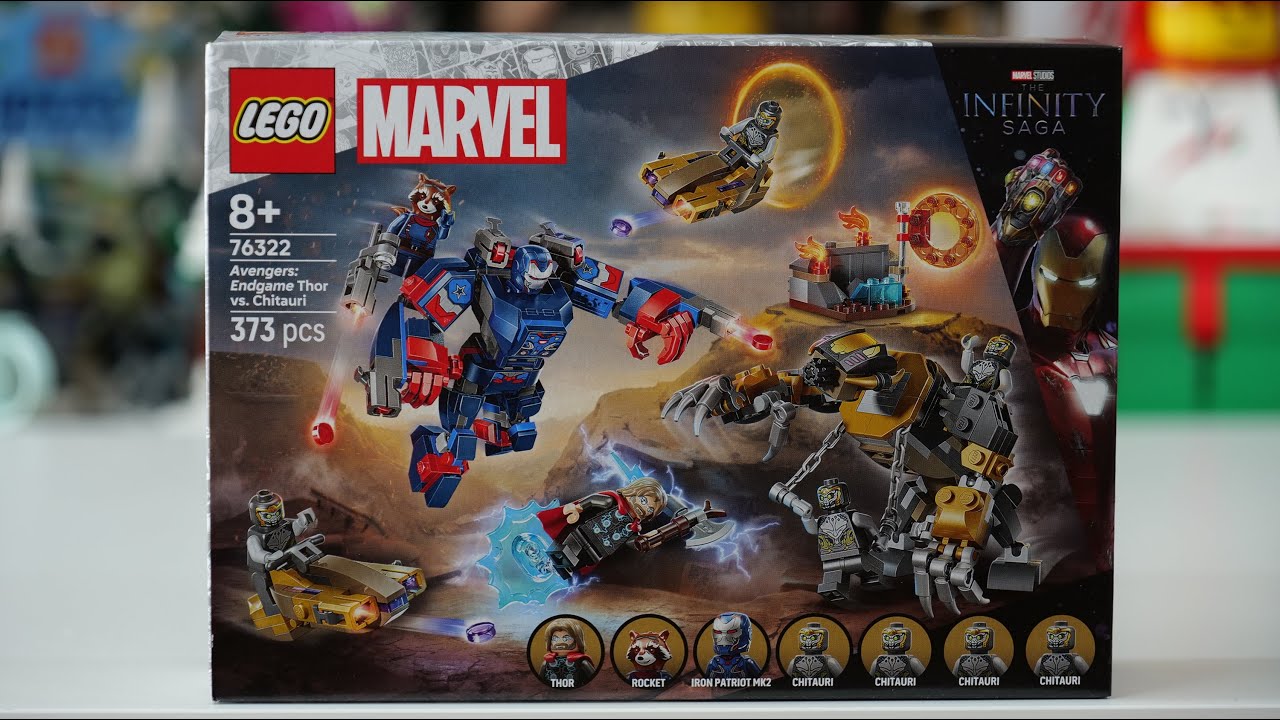 LEGO Marvel Super Heroes 76322 Avengers Endgame Thor vs  Chitauri Speed Build
