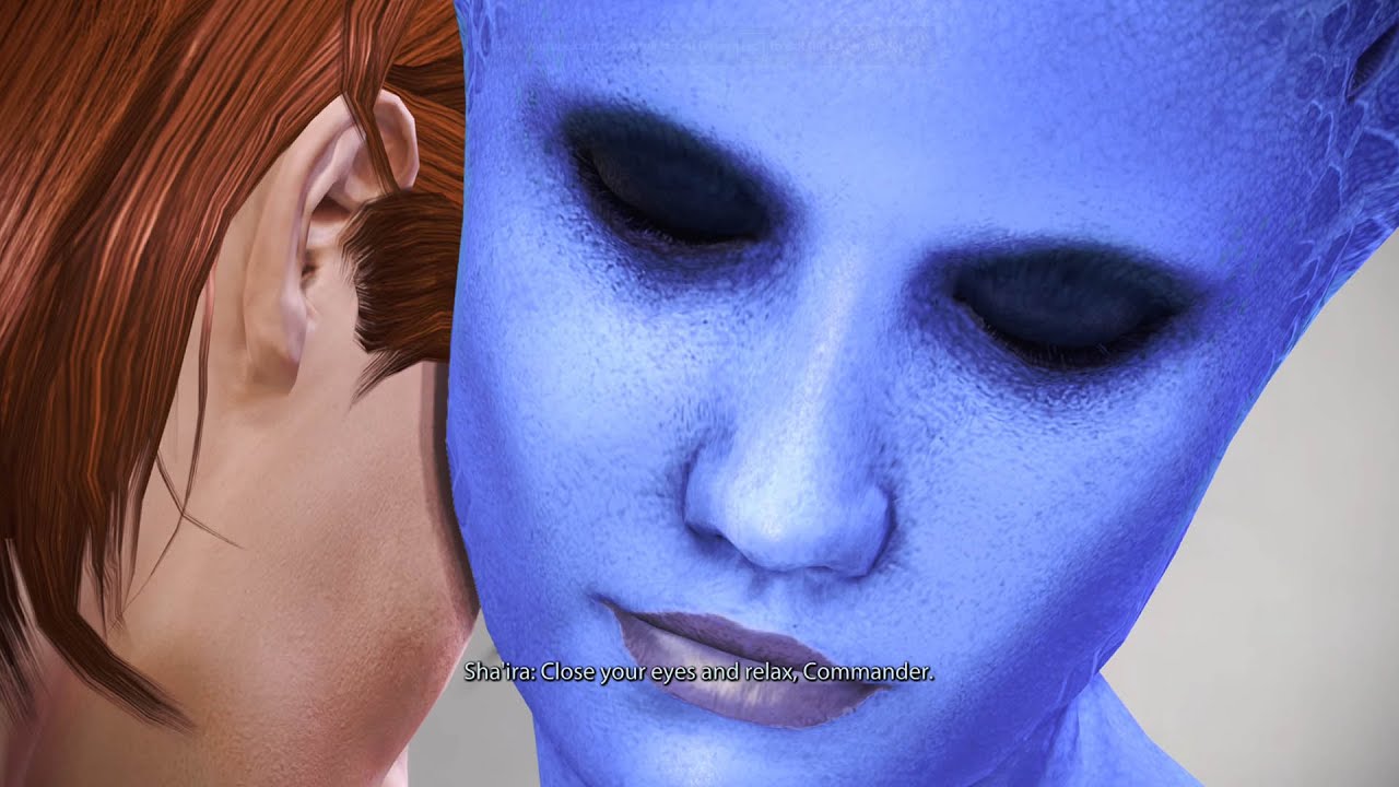 Mass Effect Legendary Edition: Роман с Ша'ирой (Фем Шеп)