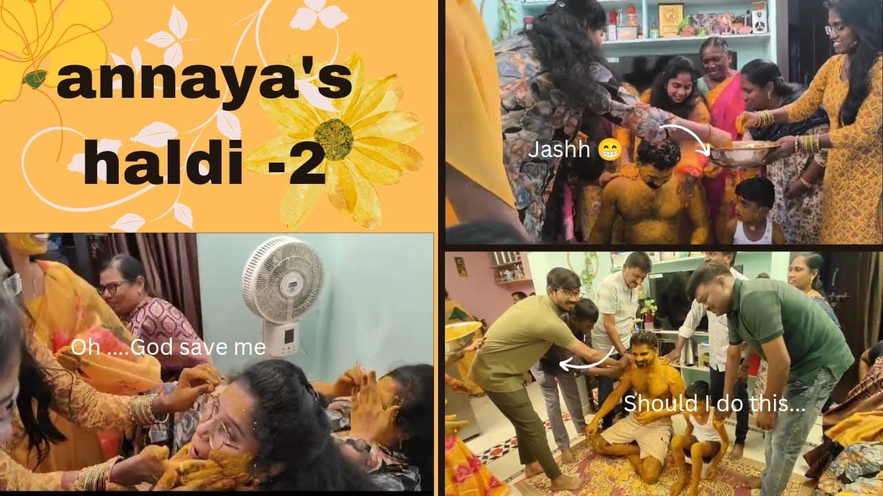 Haldi part _2 🌻🌼🎊#Haldi#familyvlog #wedding #christianmarrage