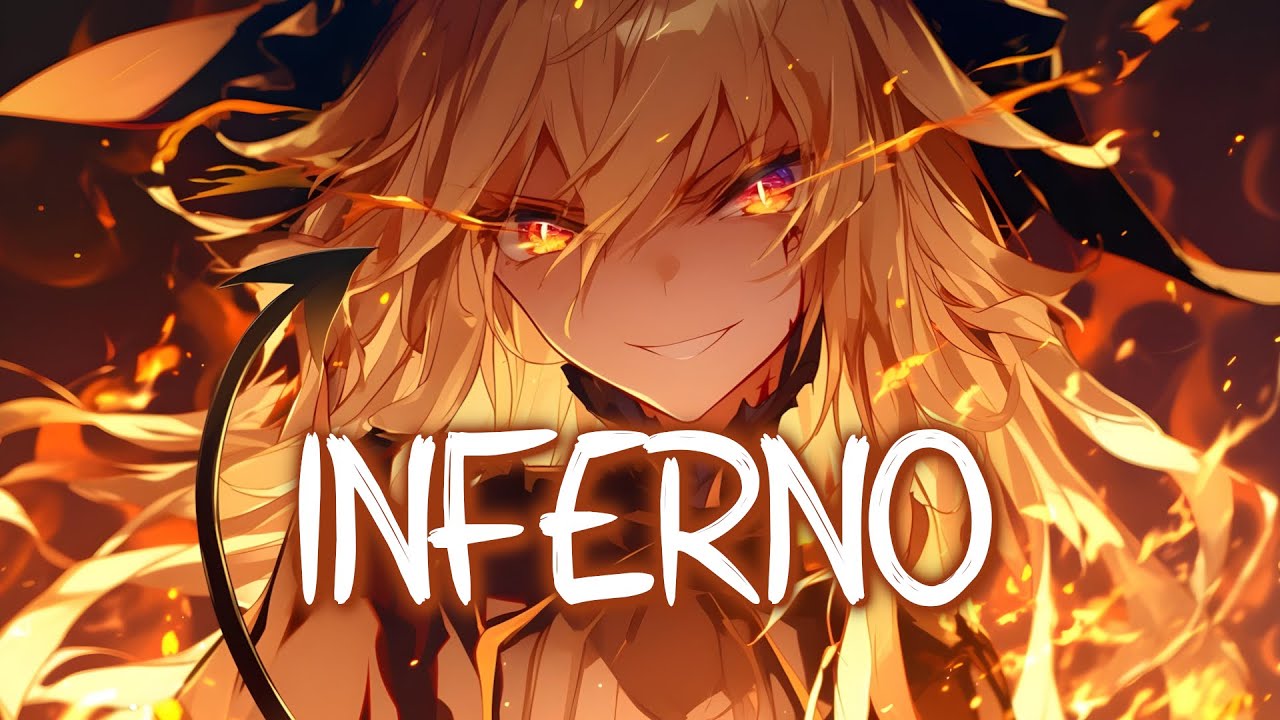 「Nightcore」 INFERNO - Sub Urban & Bella Poarch ♡ (Lyrics)