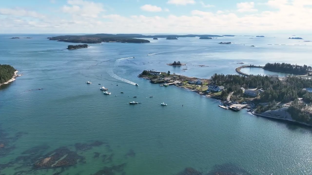 Down East Maine - Tunk Mountain, Beals Island/Great Wass Island, Machias, Roque Bluffs Beach 4K