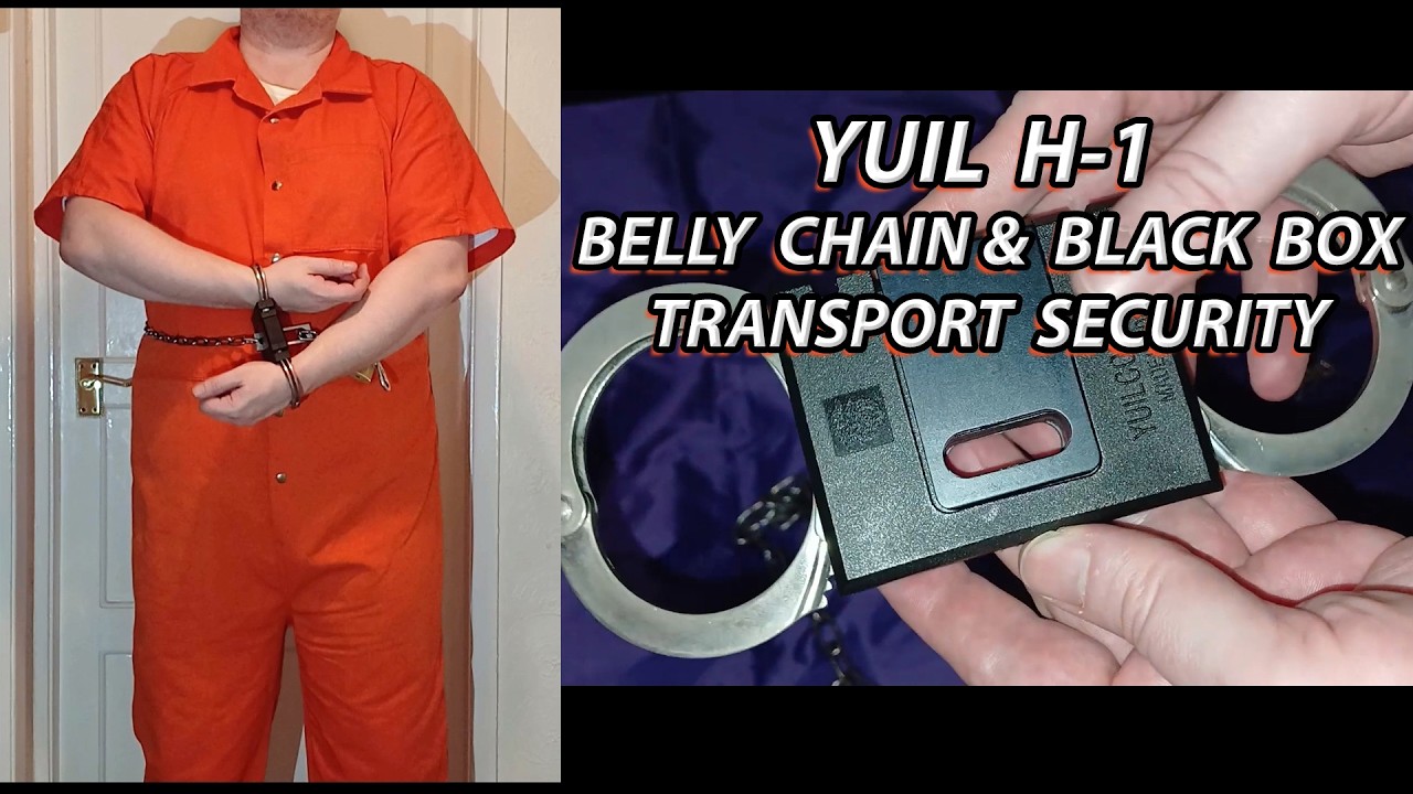 🇰🇷🚔 Yuil H-1 Belly Chain With Padlock and Universal Black Box Transport Security from South Korea