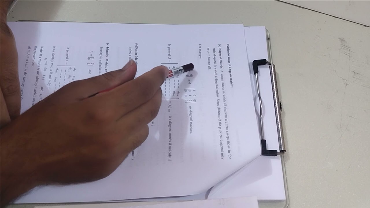 Matrix:المصفوفات المحاضرة الأولى