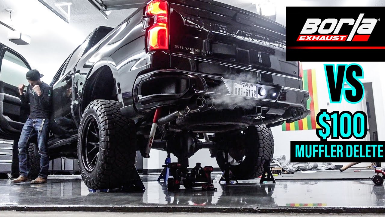 BORLA S-Type Exhaust vs Straight Pipe - Silverado / Sierra