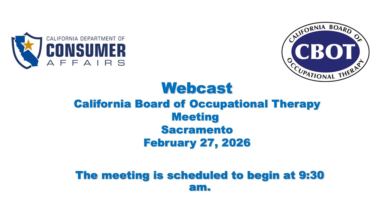 Board of Occupational Therapy Meeting   February 27, 2026