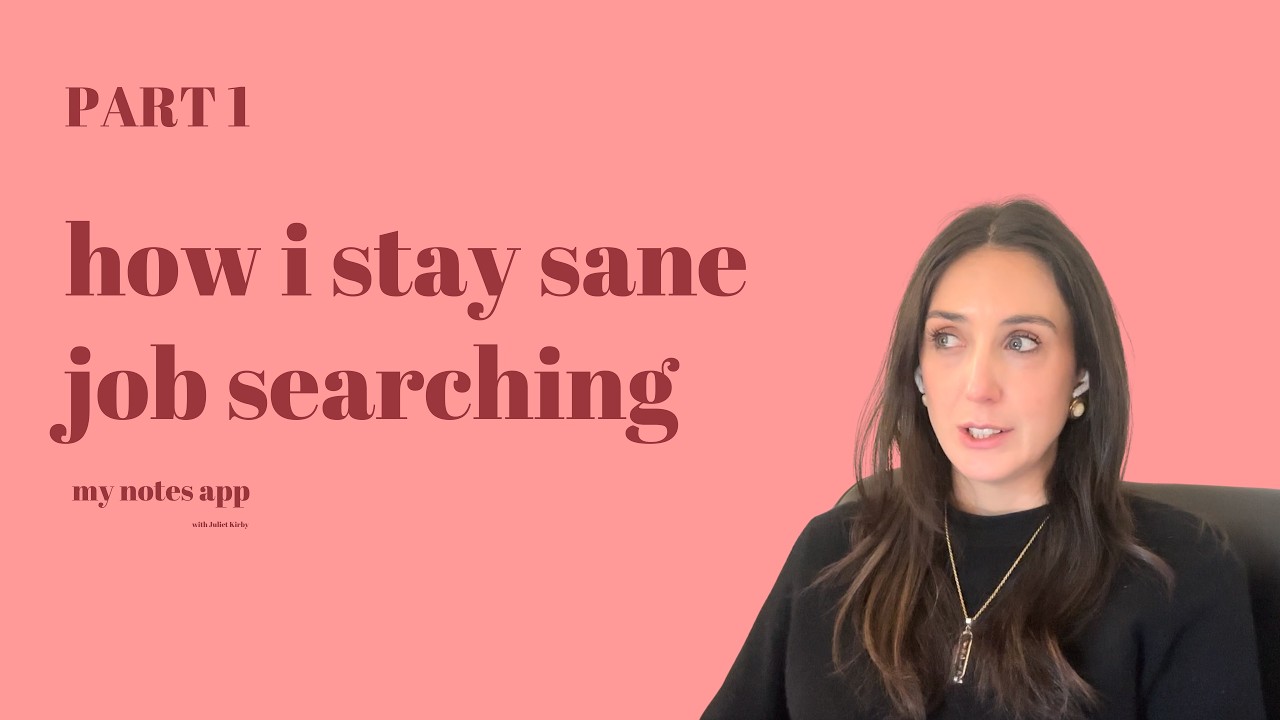 how I stay sane while job searching (part 1)