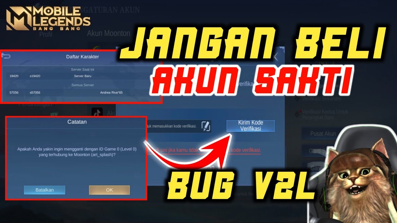 Viral! Banyak Akun Kena Bug Verifikasi Sign in (V2L) Mobile Legends