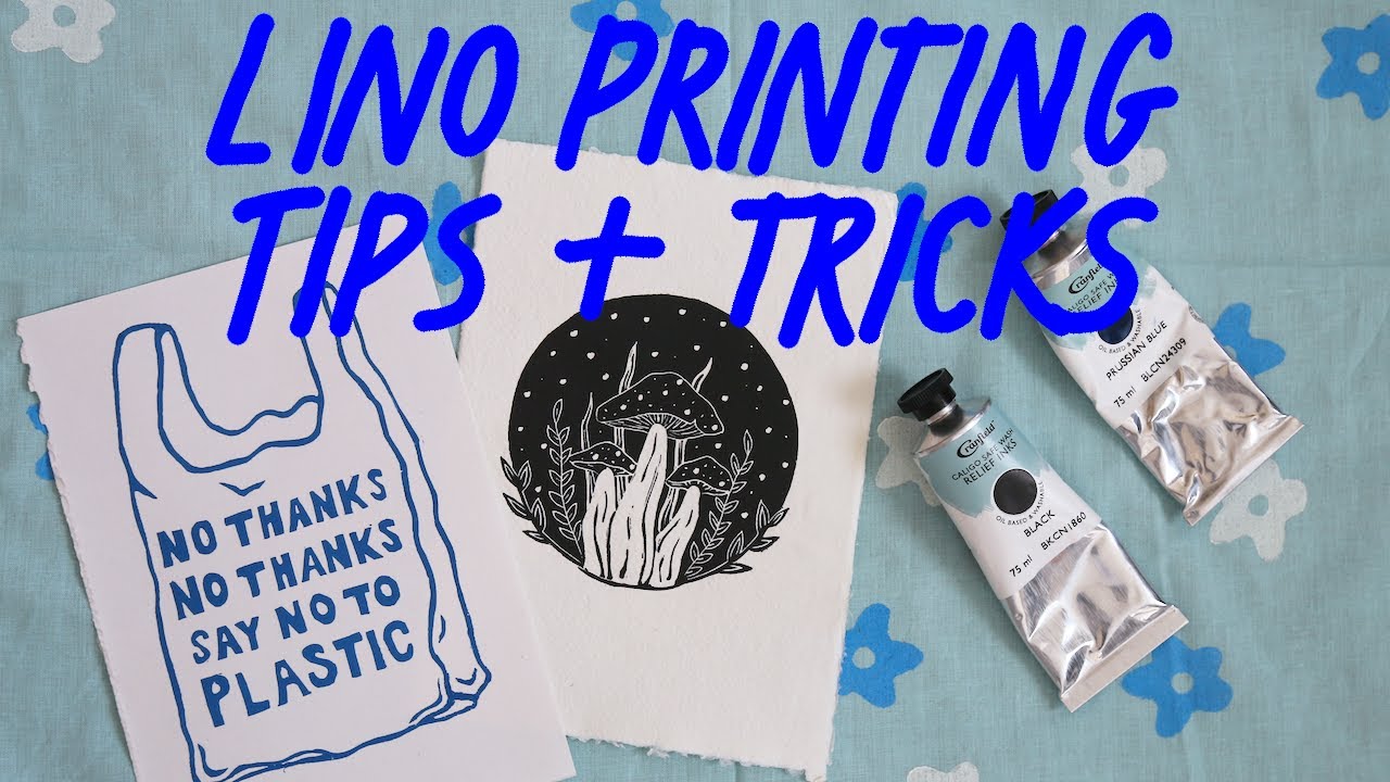Top 10 Lino Printing Tips| Blockprinting Tips & Tricks| Iceandsea