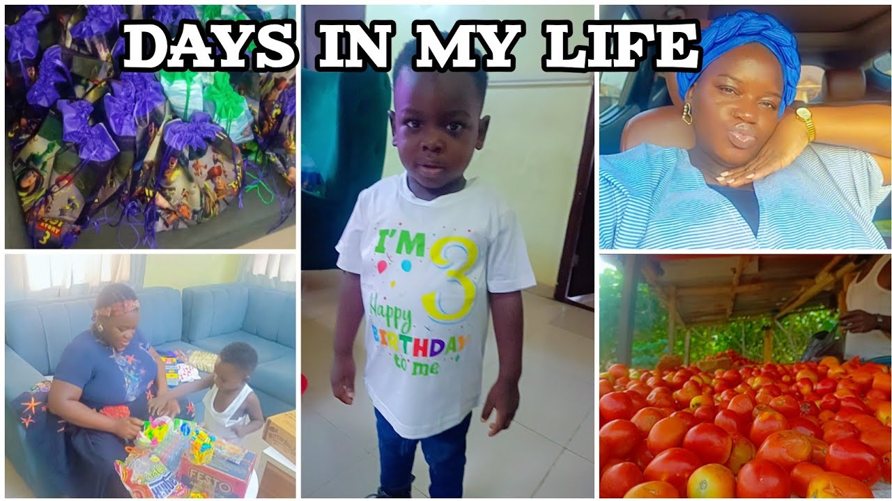 Nigerian Mum Life Vlog | lots of home cooking | Market Runs | My son turned 3