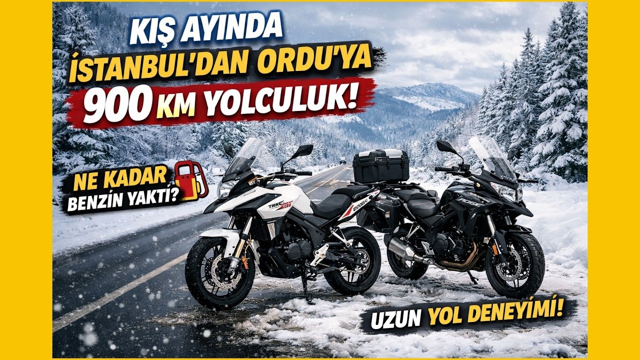 Kış Ayında İstanbul'dan Ordu'ya 900 Km Yolculuk - TRK251 & Voge 500DS