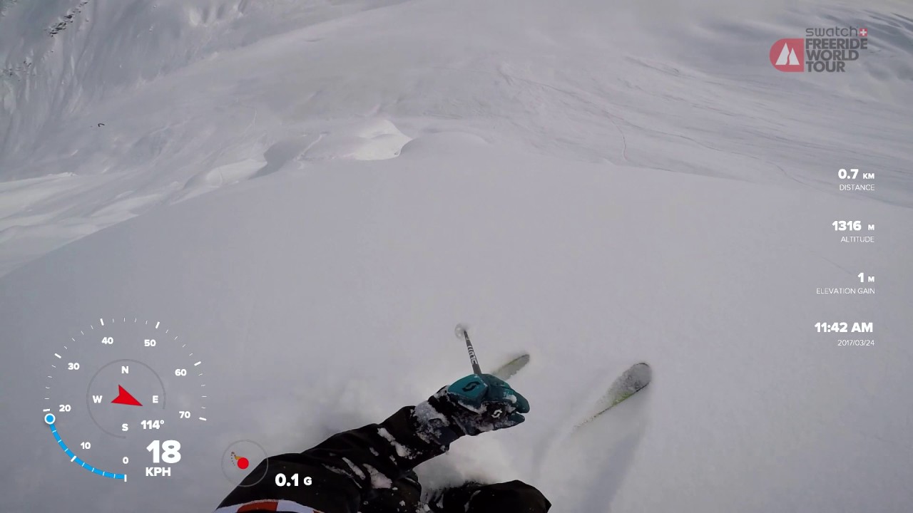 GoPro Winning Run Loic Collomb-Patton - Haines Alaska FWT17 - Swatch Freeride World Tour 2017