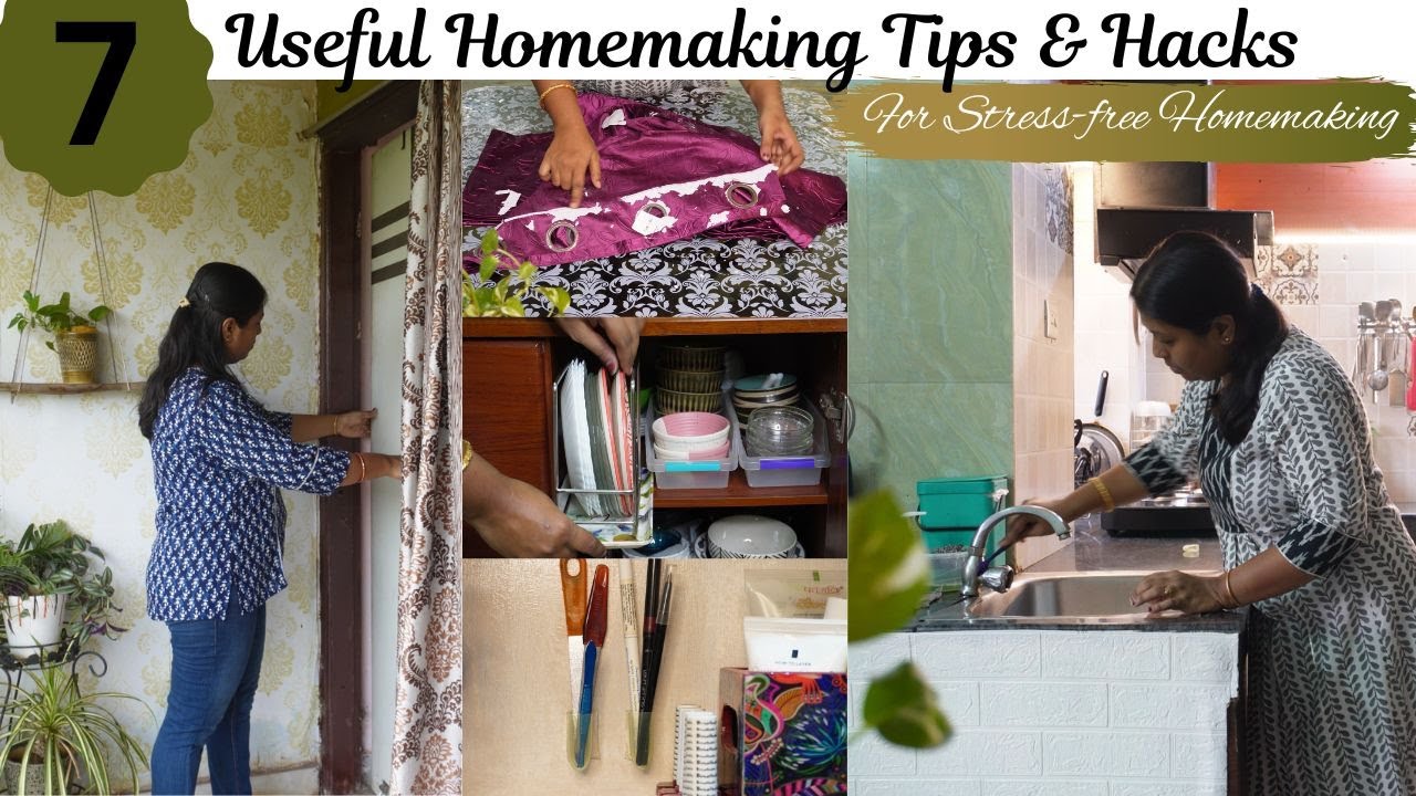 7 Useful Home & Kitchen Hacks For Stress-free Homemaking | Reuse Of Old Curtains-Organization Hacks