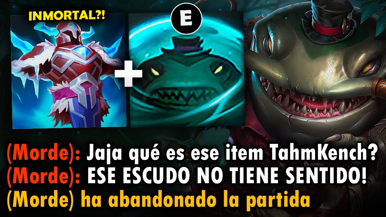 Tahm Kench pero es inmortal con esta build definitiva de escudos