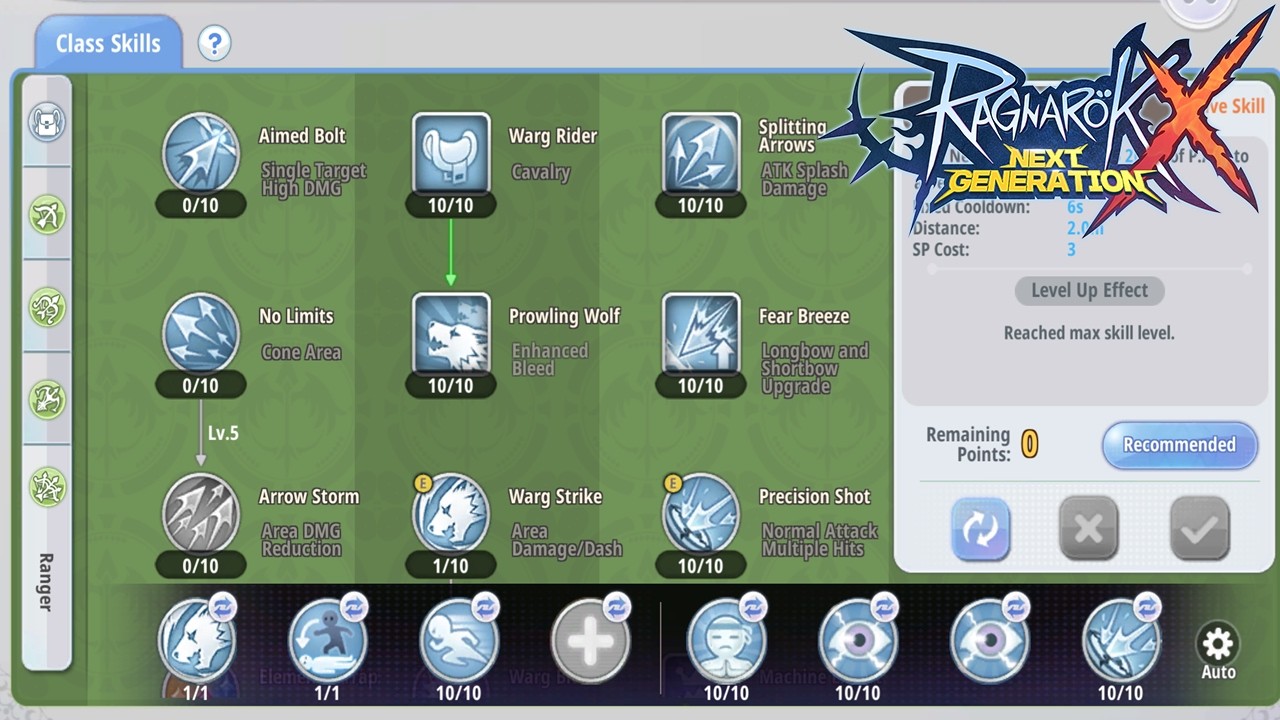 ROX Global  - Ranger Class Skill Guides